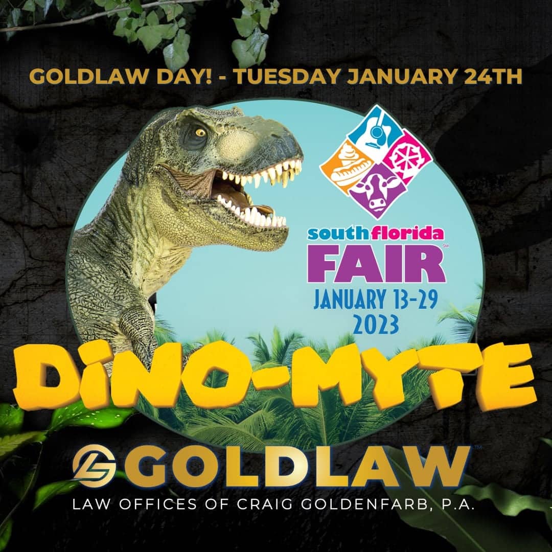 GOLDLAW Celebrates DINO-MYTE at 2023 South Florida Fair!